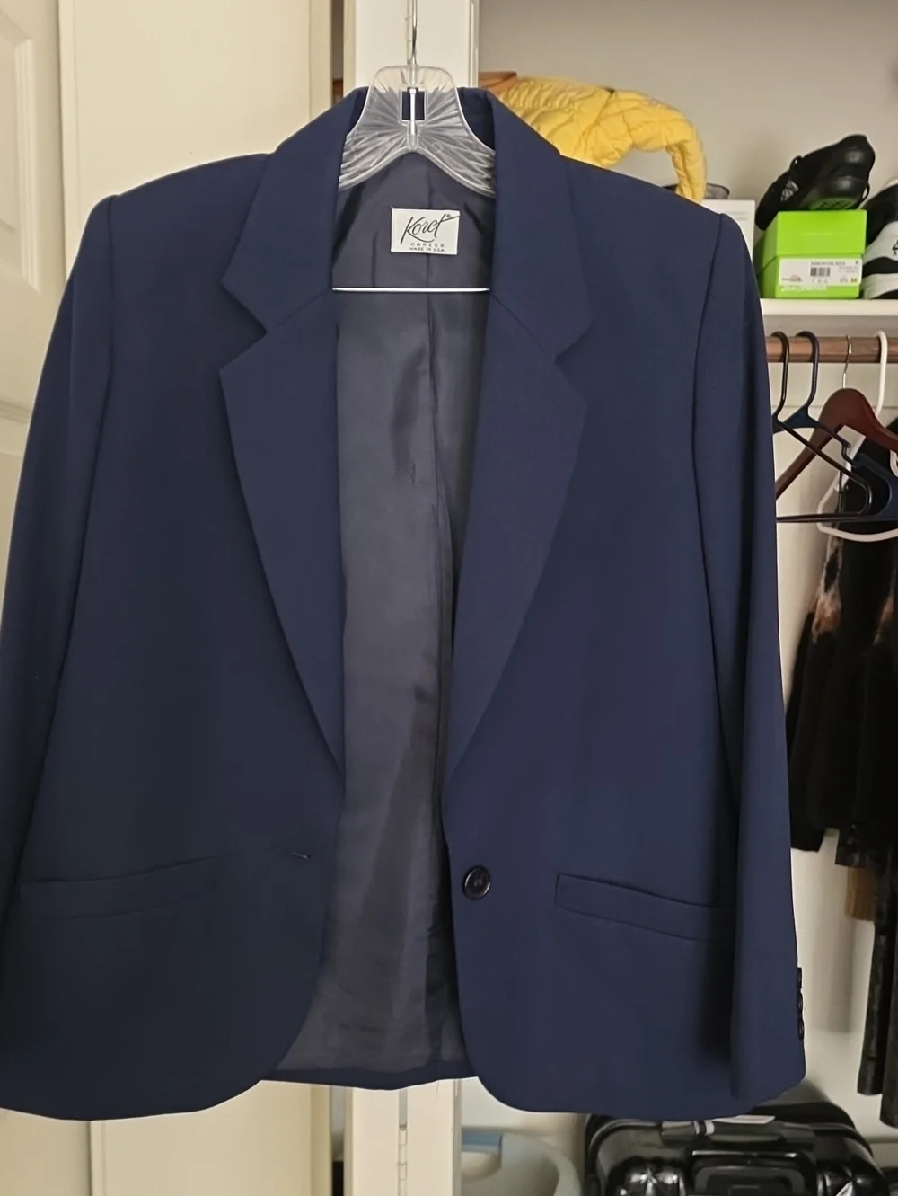 Koret Navy Single-Button Men's Blazer